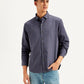 Men's Redloop Checkered Spread Collar Shirt - Front View