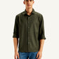 Men's Redloop Checkered Spread Collar Shirt - Front View