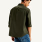 Men's Redloop Checkered Spread Collar Shirt - Back View
