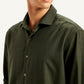 Men's Redloop Checkered Spread Collar Shirt - Detail View