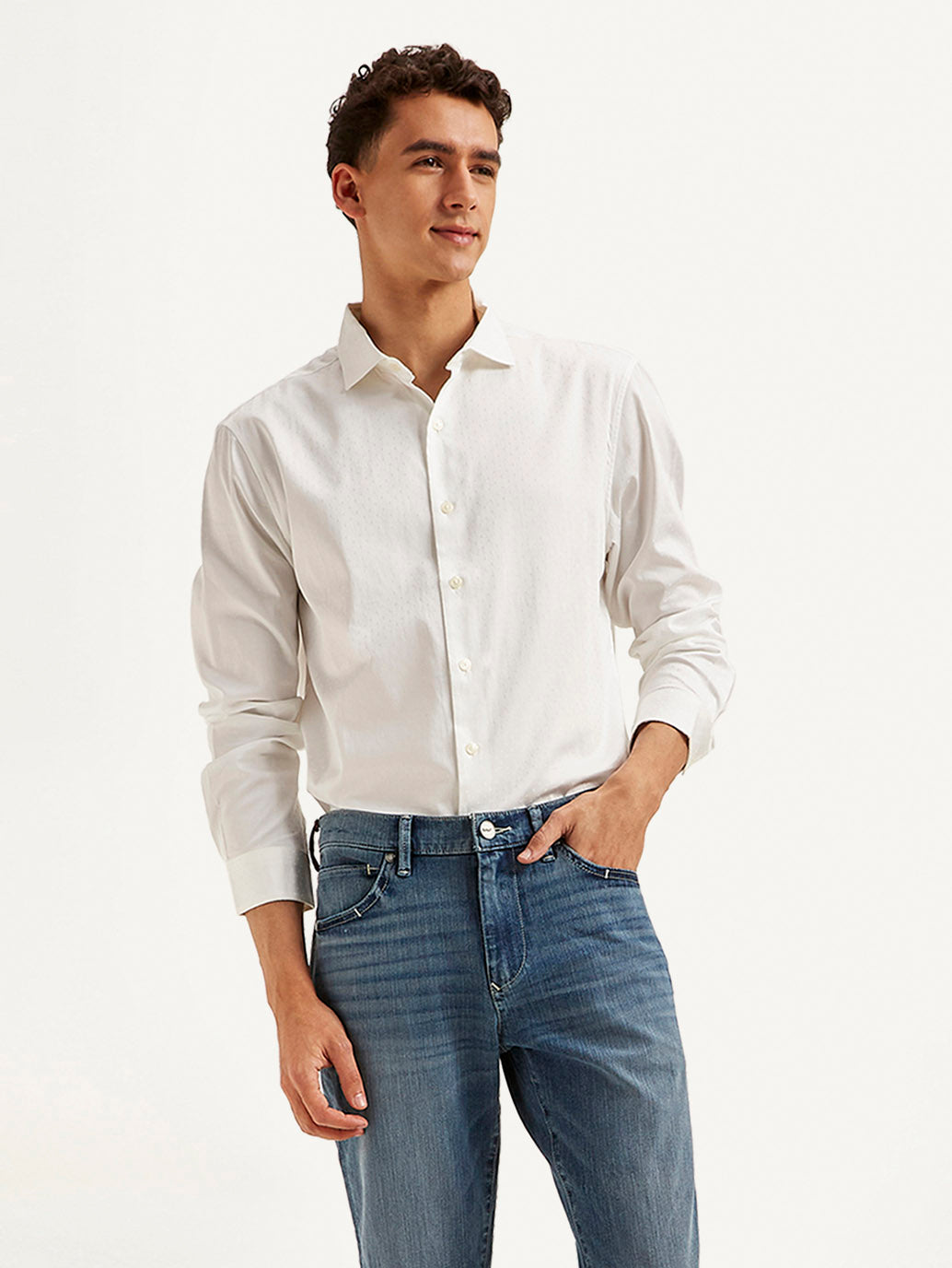 Men's Redloop Solid Slim Fit Shirt