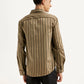 Men's Redloop Striped Slim Fit Shirt - Back View