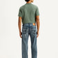 Men's 505 Dark Indigo Straight Fit Mid Rise Jeans - Back View
