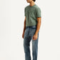 Men's 505 Dark Indigo Straight Fit Mid Rise Jeans - Side View