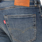 Men's 505 Blue Straight Fit Mid Rise Jeans - 001H90040 View