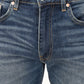 Men's 505 Blue Straight Fit Mid Rise Jeans - detail View