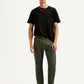 Men's 505 Olive Green Overdyed Straight Fit Mid Rise Jeans - Styleshot View