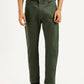 Men's 505 Olive Green Overdyed Straight Fit Mid Rise Jeans - Front View