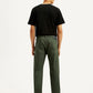 Men's 505 Olive Green Overdyed Straight Fit Mid Rise Jeans - Back View