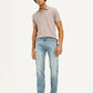 Men's Tinted 505 Light Indigo Straight Fit Mid Rise Jeans - Elevated View