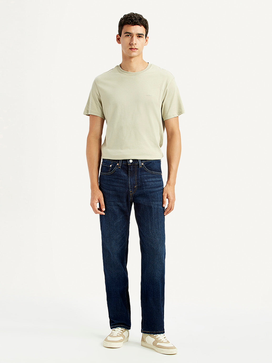 Men's 505 Indigo Straight Fit Mid Rise Jeans - Front View