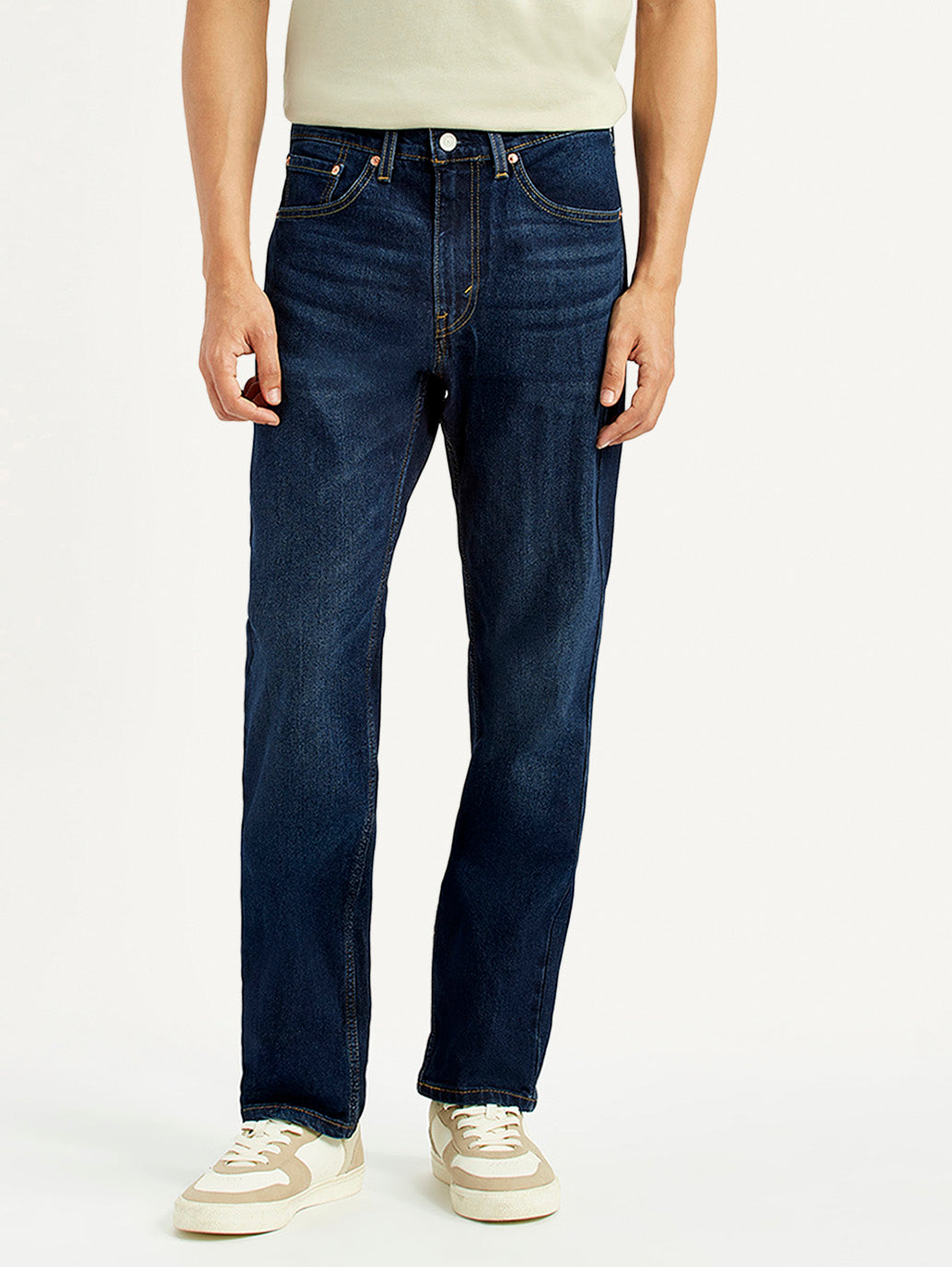 Men's 505 Indigo Straight Fit Mid Rise Jeans - Front View