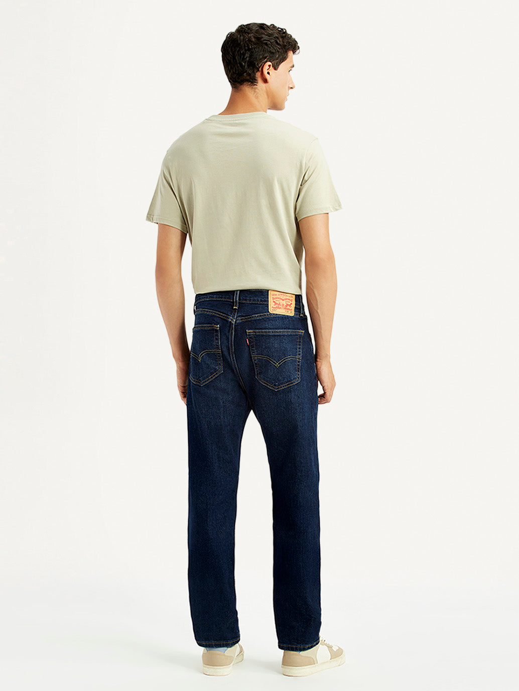 Men's 505 Indigo Straight Fit Mid Rise Jeans - Back View