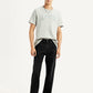 Men's 505 Black Straight Fit Mid Rise Jeans - Styleshot View