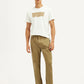 Men's 505 Khaki Overdyed Straight Fit Mid Rise Jeans - Styleshot View