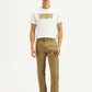 Men's 505 Khaki Overdyed Straight Fit Mid Rise Jeans - Front View