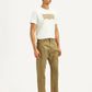 Men's 505 Khaki Overdyed Straight Fit Mid Rise Jeans - Side View