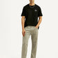 Men's 505 Grey Straight Fit Mid Rise Overdyed Jeans - Styleshot View