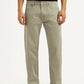 Men's 505 Grey Straight Fit Mid Rise Overdyed Jeans - Front View