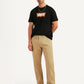 Men's 505 Beige Straight Fit Mid Rise Overdyed Jeans - Styleshot View
