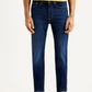 Men's 505 Navy Straight Fit Mid Rise Jeans - Front View