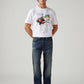 Men's 505 Dark Blue Straight Fit Mid Rise Selvedge Jeans - Front View