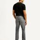 Men's 505 Light Grey Straight Fit Mid Rise Jeans - Back View