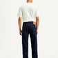Men's 505 Navy Blue Straight Fit Mid Rise Jeans - Back View