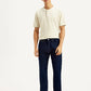 Men's 505 Navy Blue Straight Fit Mid Rise Jeans - Front View
