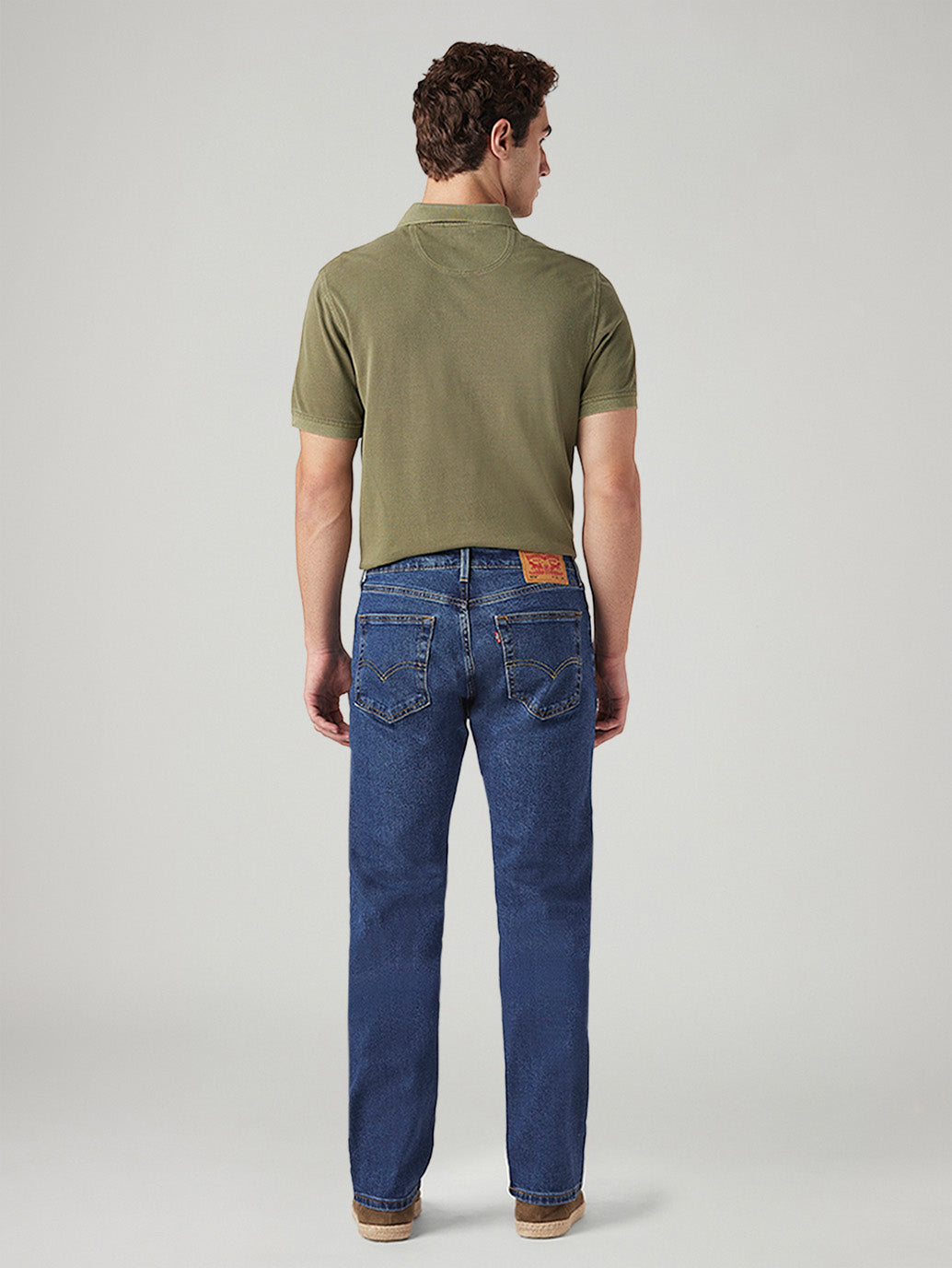 Mens 505 Mid Rise Straight Fit Cotton Stretch Blend Jeans - c6b53a2b-b822-4e5c-8191-21f0c615bdfb View