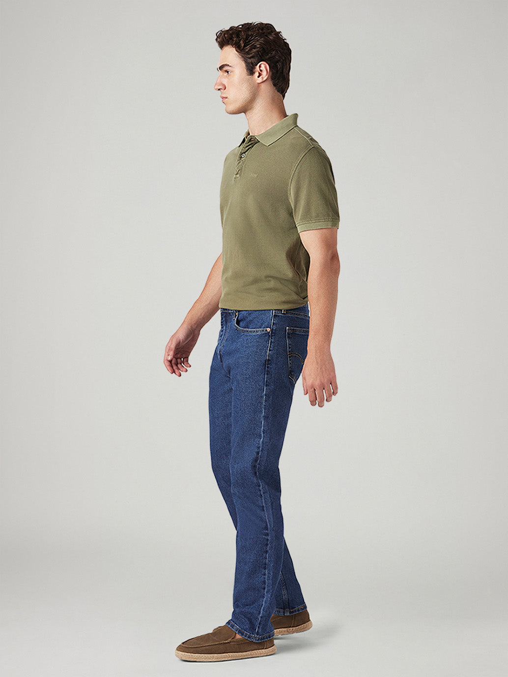 Mens 505 Mid Rise Straight Fit Cotton Stretch Blend Jeans - 4232d2cd-824b-4d1b-a314-69d46d594a34 View