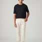Men's 505 Cream Straight Fit Mid Rise Linen Jeans - Front View