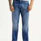 Men's 505 Blue Straight Fit Hyper Stretch Jeans - Front View