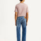 Men's 505 Blue Straight Fit Mid Rise Jeans - Back View