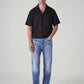 Men's 505 Blue Straight Fit Mid Rise Linen Selvedge Jeans - Front View