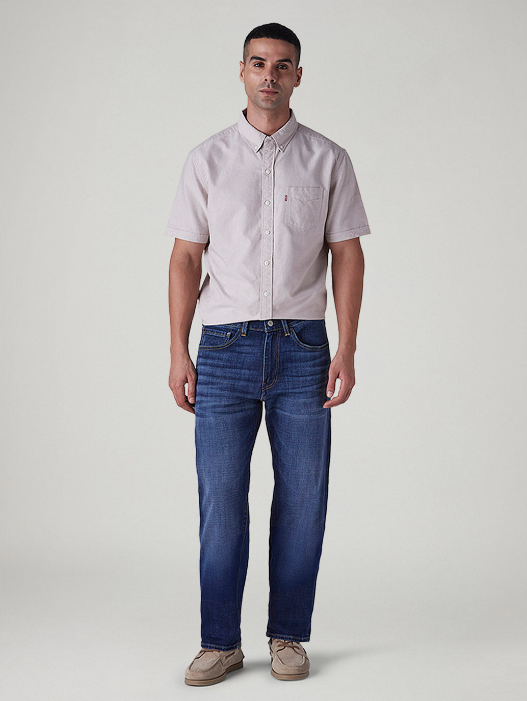 Men's 505 Indigo Straight Fit Mid Rise Jeans - Front View