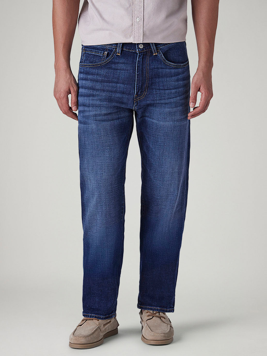Men's 505 Indigo Straight Fit Mid Rise Jeans - Front View