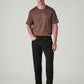 Men's 505 Black Straight Fit Mid Rise Jeans - Front View