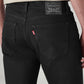 Men's 505 Black Straight Fit Mid Rise Kooltex Jeans - 20 View