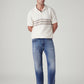 Men's 505 Blue Straight Fit Mid Rise Selvedge Jeans - Front View