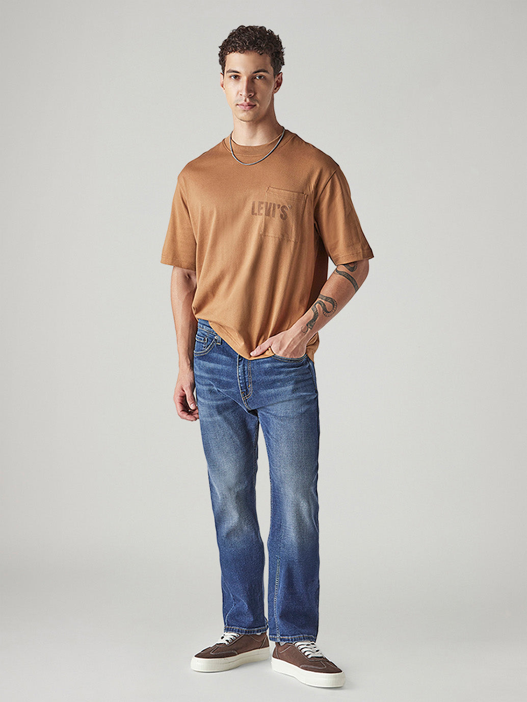 Men's 505 Indigo Straight Fit Mid Rise Jeans
