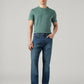 Men's 505 Blue Straight Fit Mid Rise Jeans - Front View