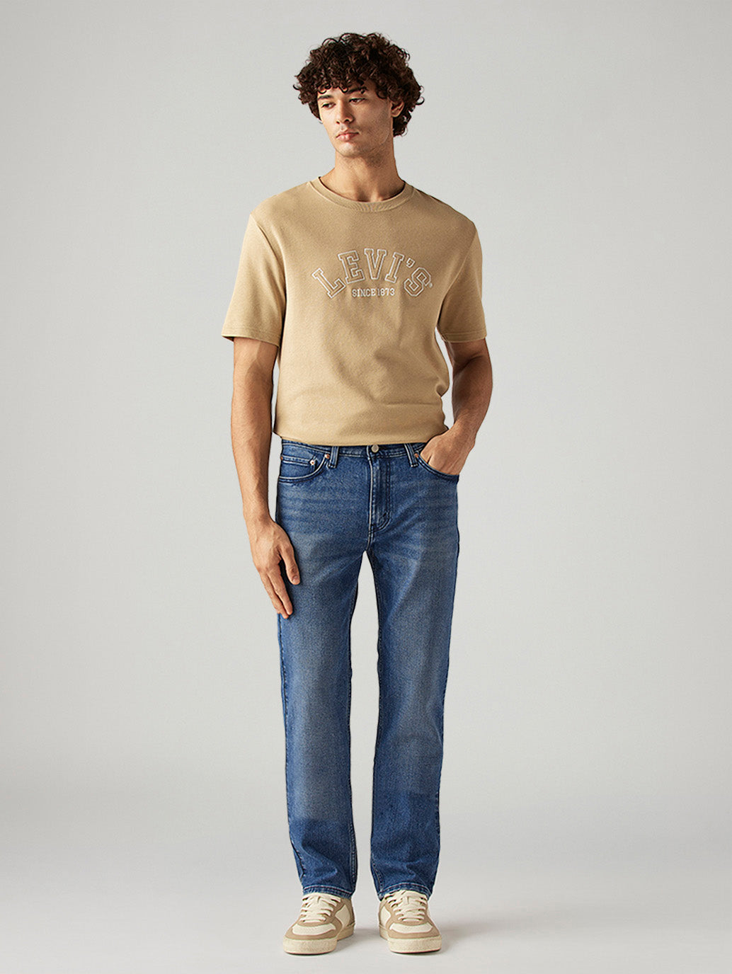 Men's 505 Blue Straight Fit Hyper Stretch Jeans