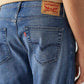 Men's 505 Blue Straight Fit Hyper Stretch Jeans - Detail View
