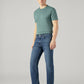 Men's 505 Dark Blue Straight Fit Mid Rise Jeans - Side View