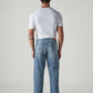 Men's 505 Light Blue Straight Fit Mid Rise Jeans - Back View