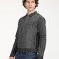 Men's Solid Black Jacket - RightSide View