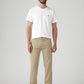 Men's Beige Regular Fit Tech Pant Chinos - Front View