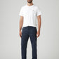 Men's Navy Regular Fit Tech Pant Chinos - Front View
