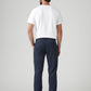 Men's Navy Regular Fit Tech Pant Chinos - Back View